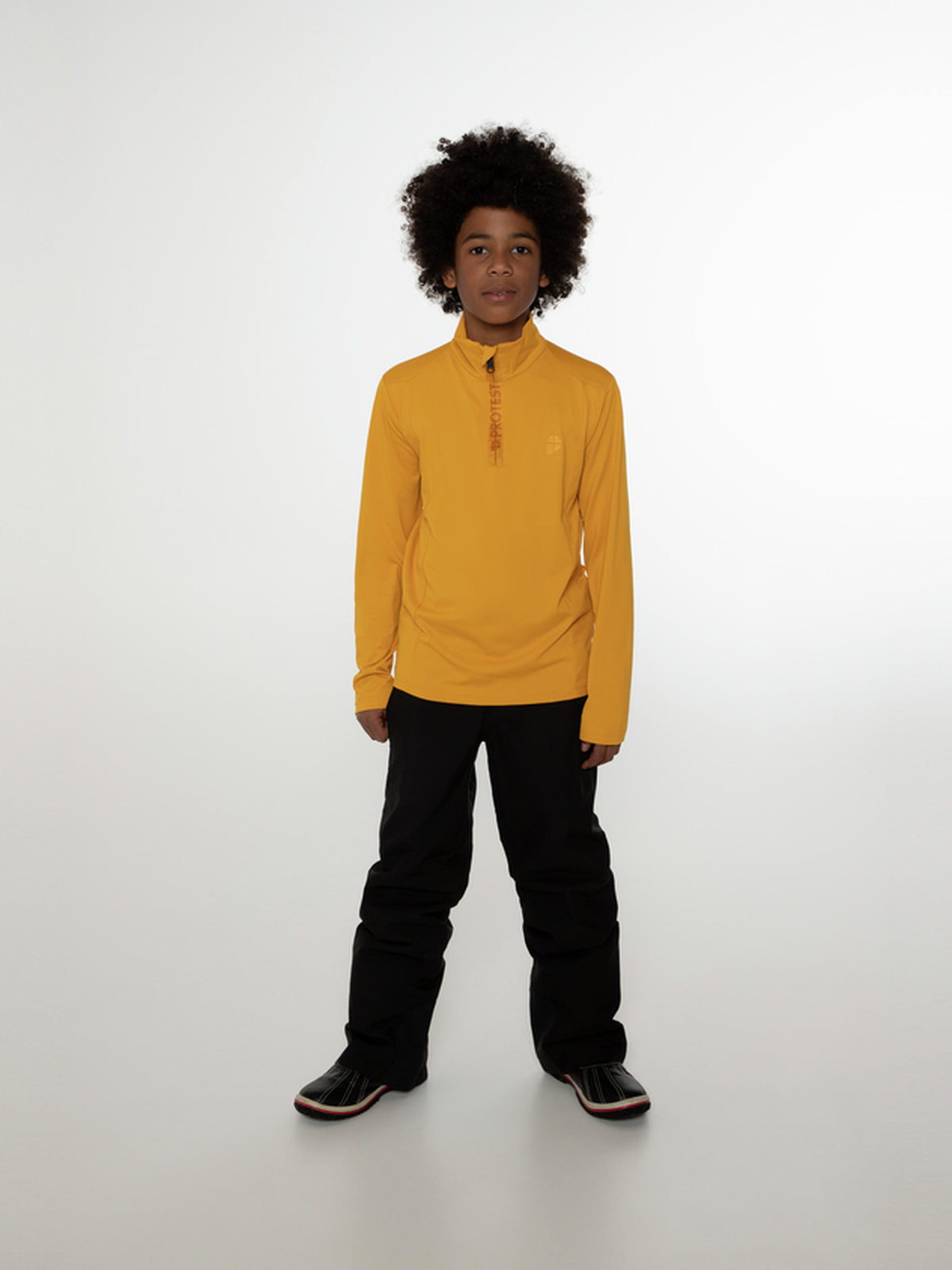 PROTEST WILLOWY JR 1/4 zip top | Dark Yellow