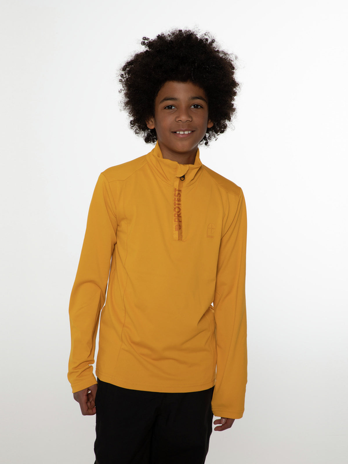 PROTEST WILLOWY JR 1/4 zip top | Dark Yellow