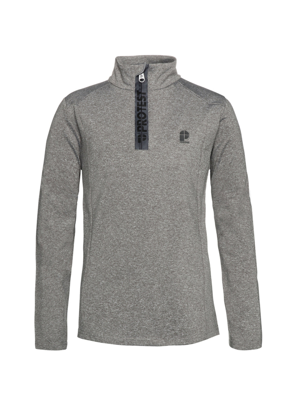 PROTEST WILLOWY JR 1/4 zip top | Dark Grey Melee
