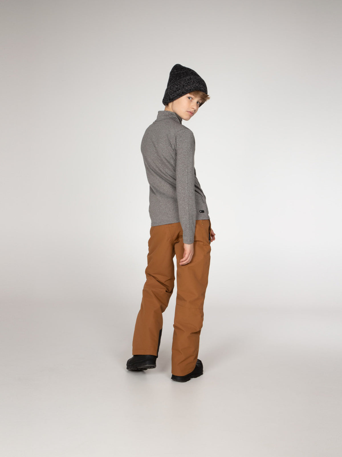PROTEST WILLOWY JR 1/4 zip top | Dark Grey Melee