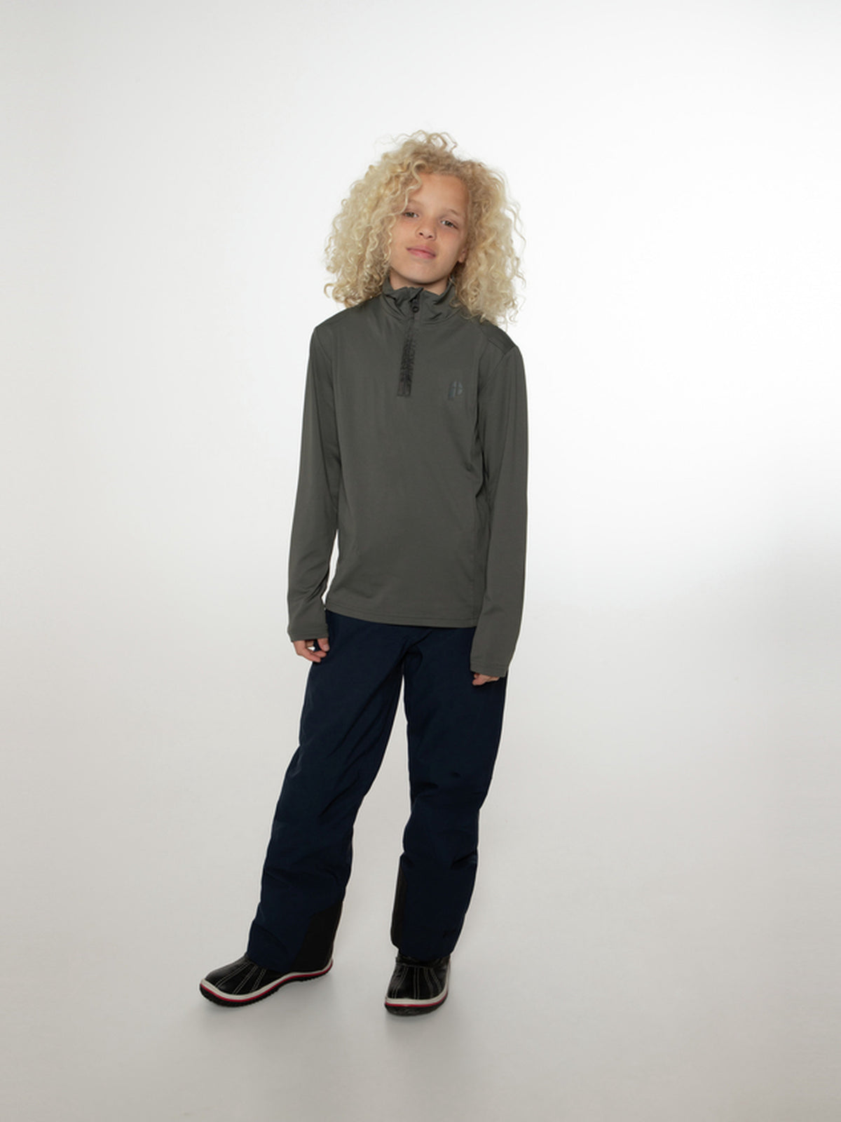 PROTEST WILLOWY JR 1/4 zip top | Huntergreen