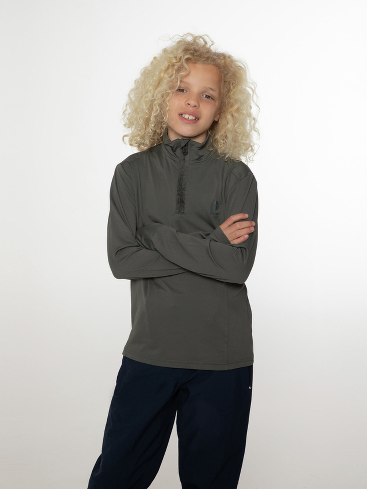 PROTEST WILLOWY JR 1/4 zip top | Huntergreen