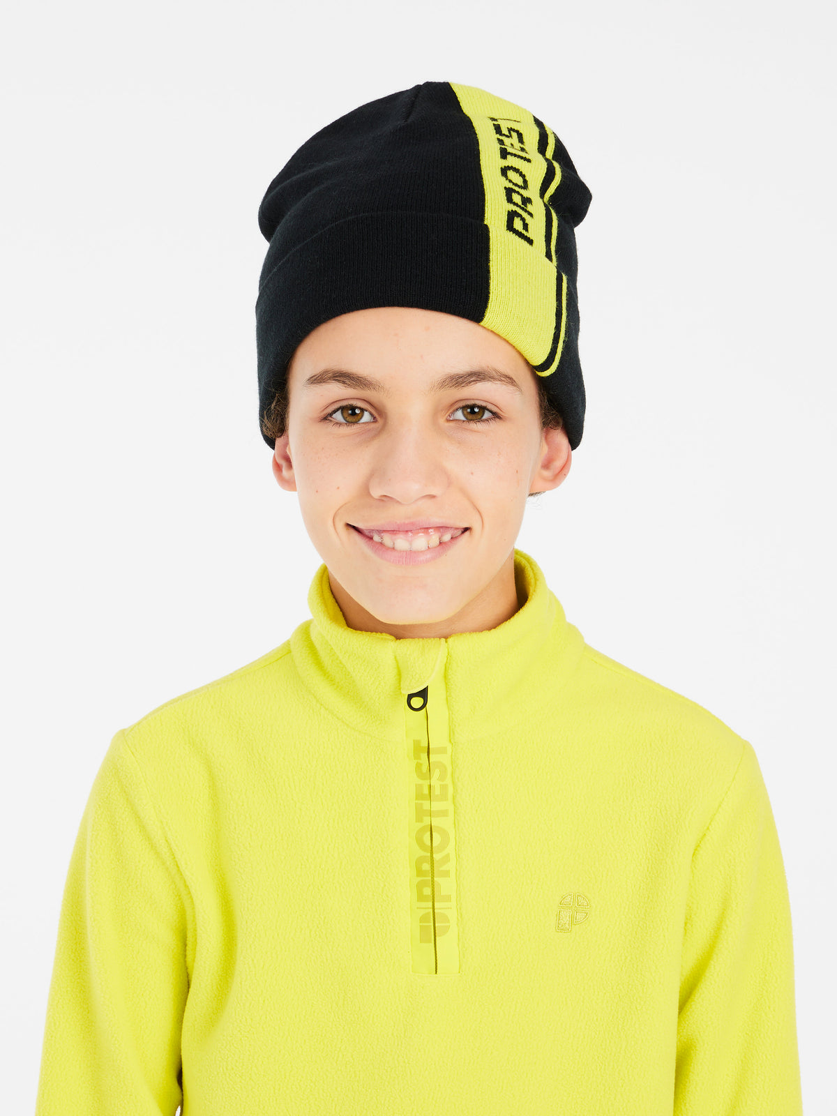 PROTEST PERFECTY JR 1/4 zip top | Limone