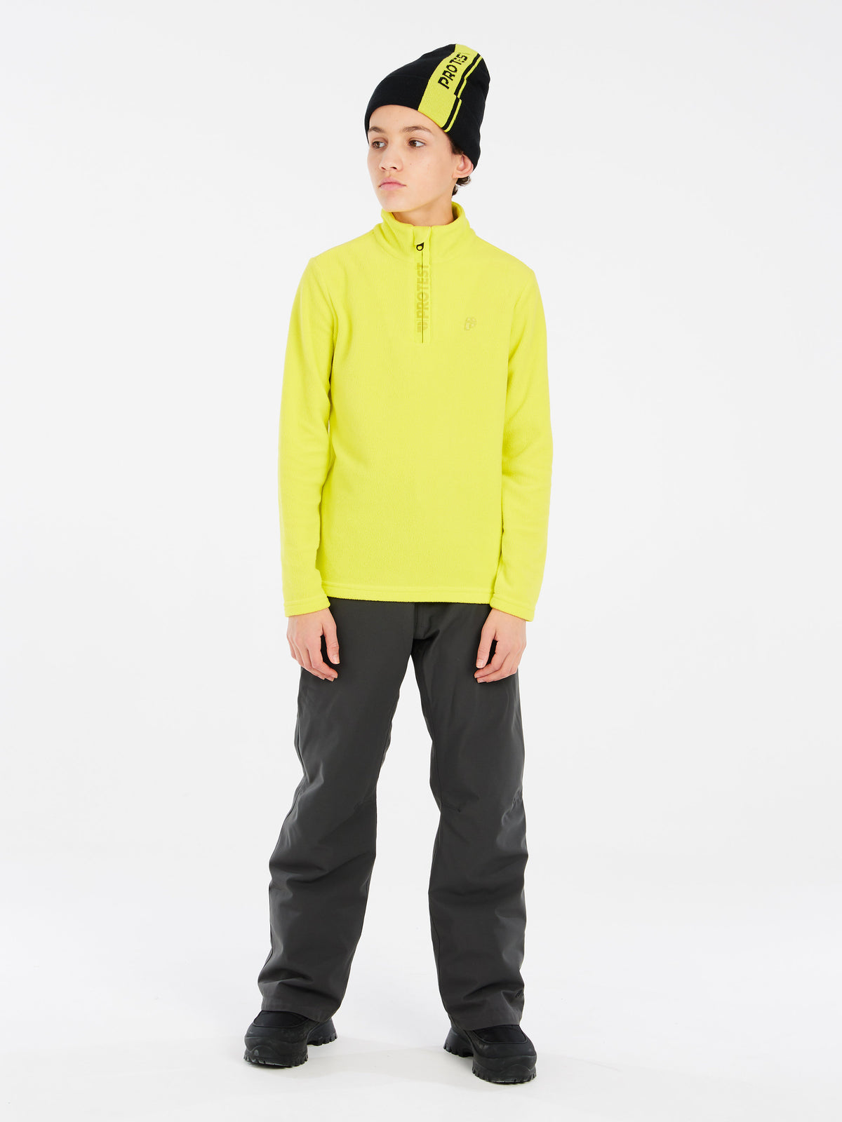 PROTEST PERFECTY JR 1/4 zip top | Limone