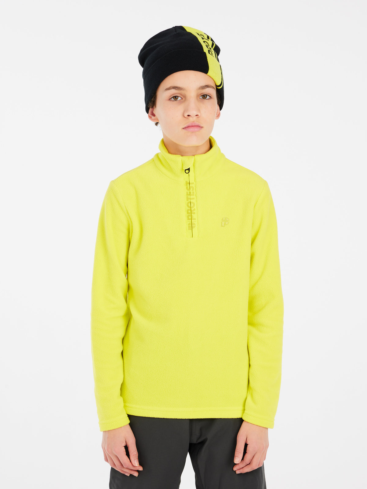PROTEST PERFECTY JR 1/4 zip top | Limone