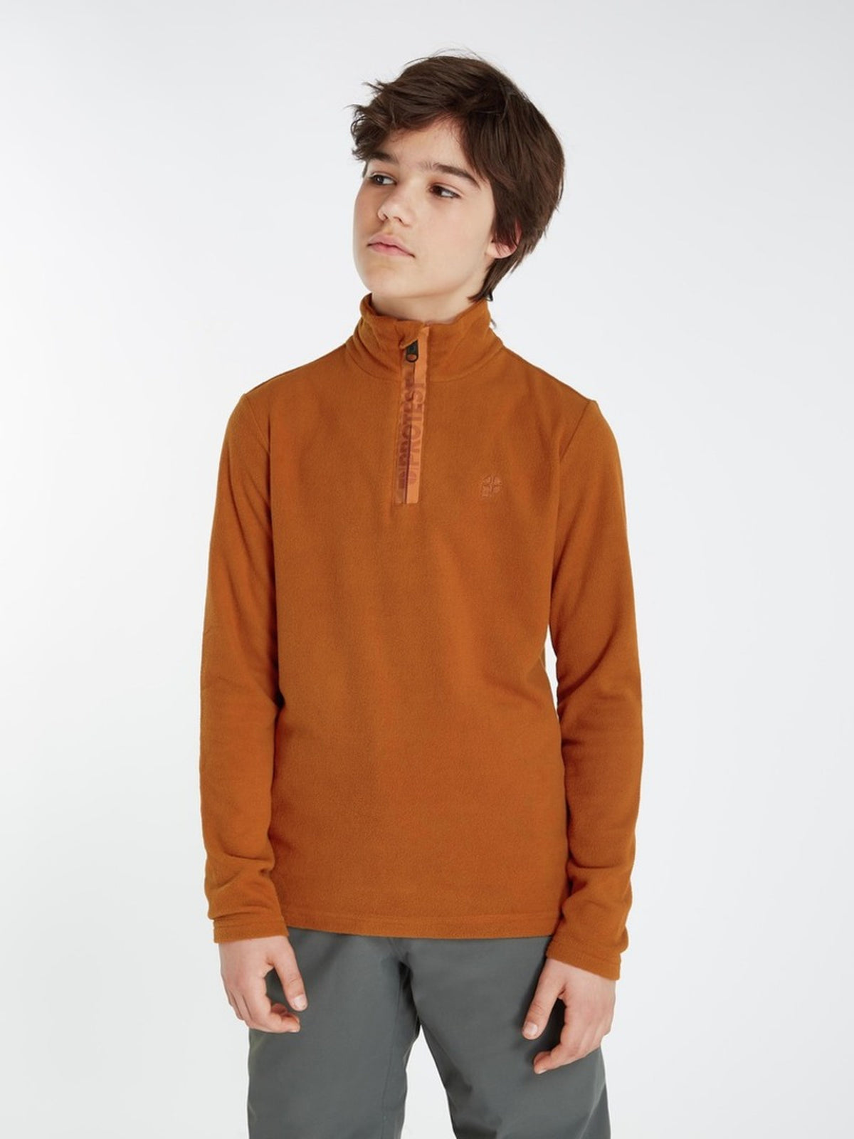 PROTEST PERFECTY JR 1/4 zip top | Umberorange