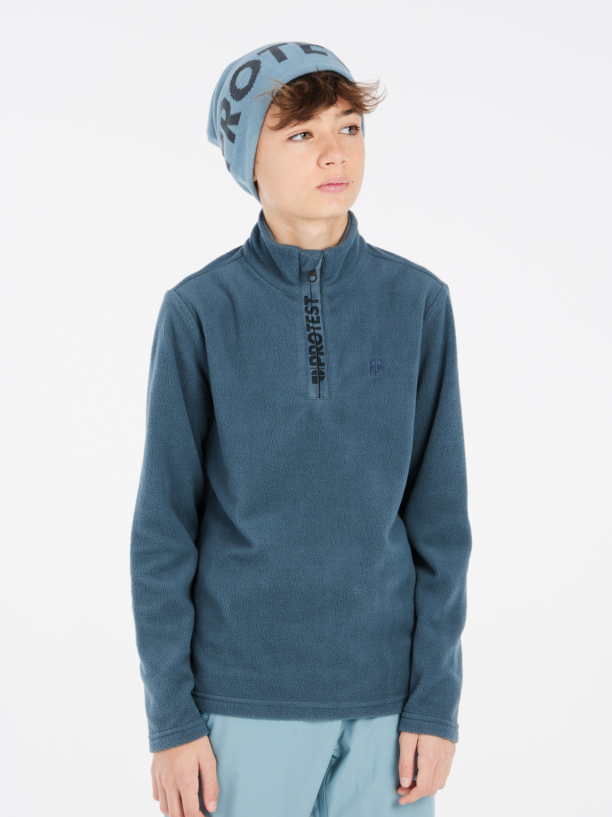 PROTEST PERFECTY JR 1/4 zip top | Yale Blue