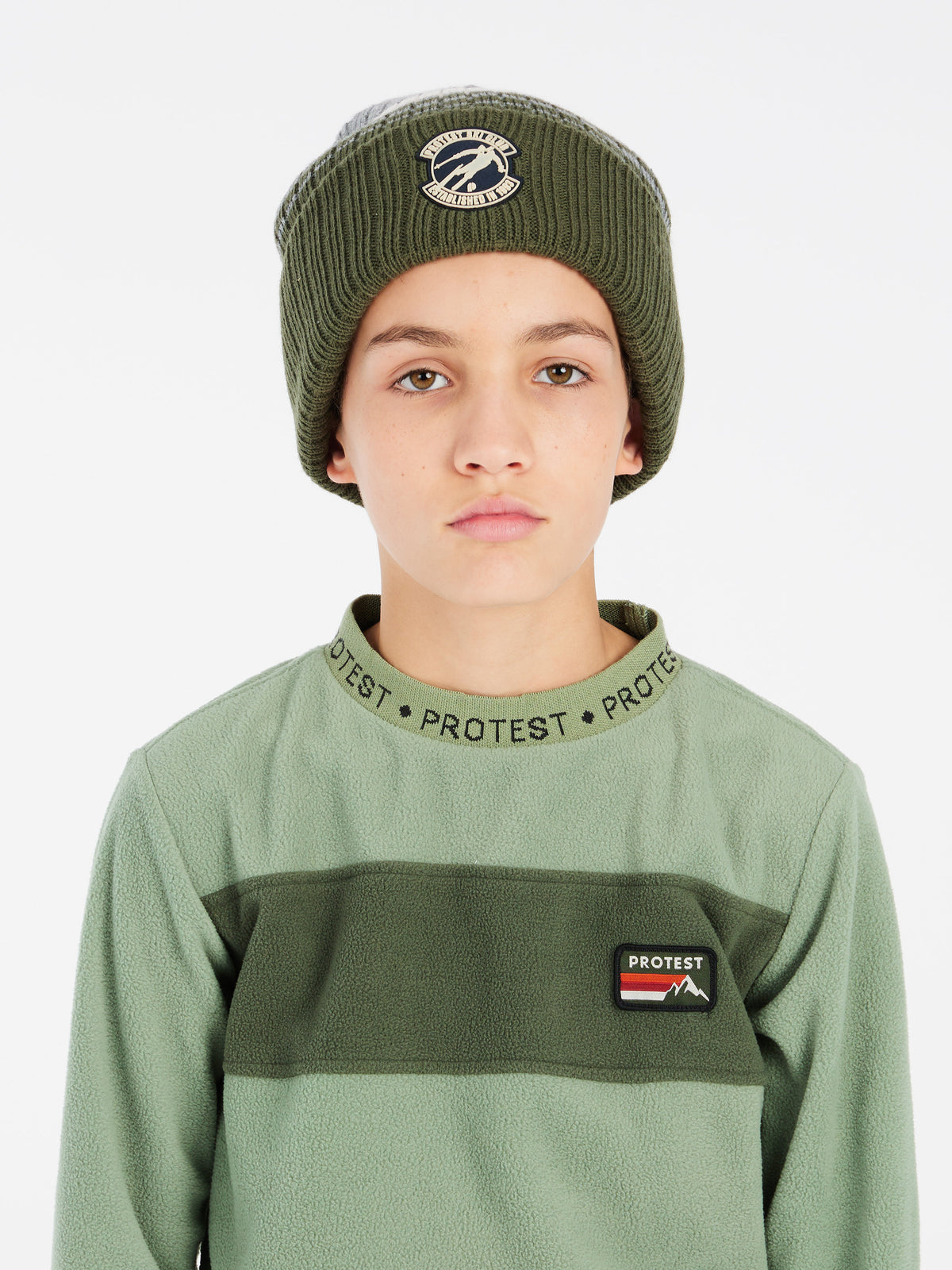 PROTEST PRTBIBOBO JR crewneck | Marl Green