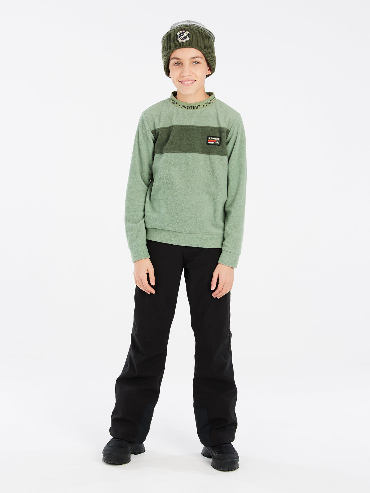 PROTEST PRTBIBOBO JR crewneck | Marl Green