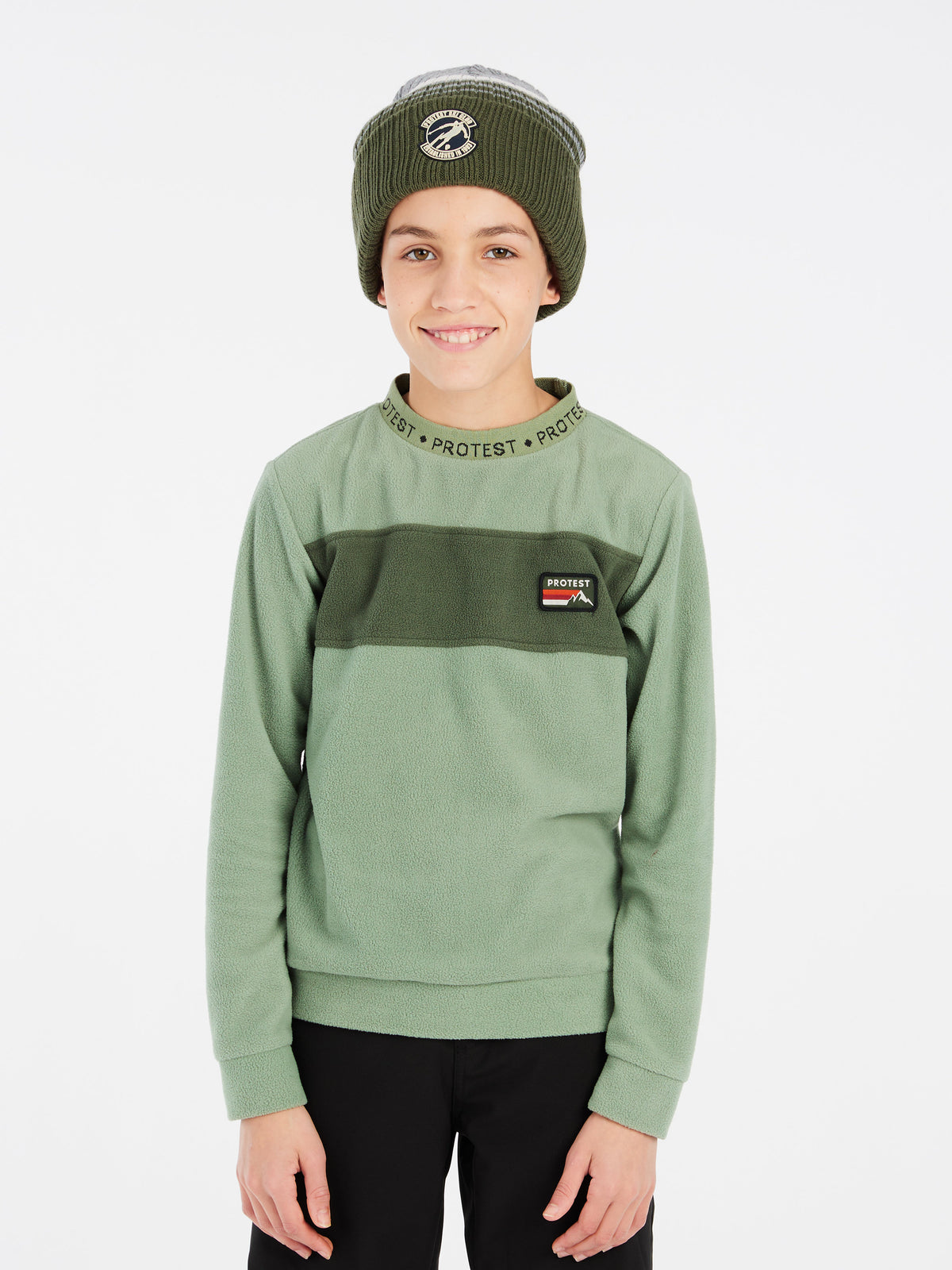 PROTEST PRTBIBOBO JR crewneck | Marl Green