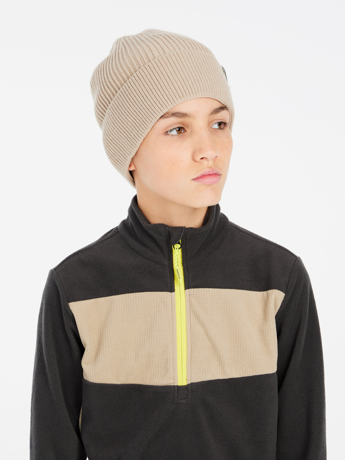 PROTEST PRTMARNIX JR 1/4 zip acti | Deep Grey