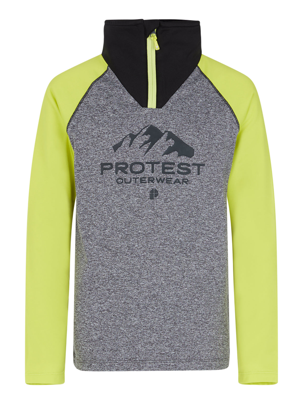 PROTEST PRTRAF JR 1/4 zip active | Dark Grey Melee