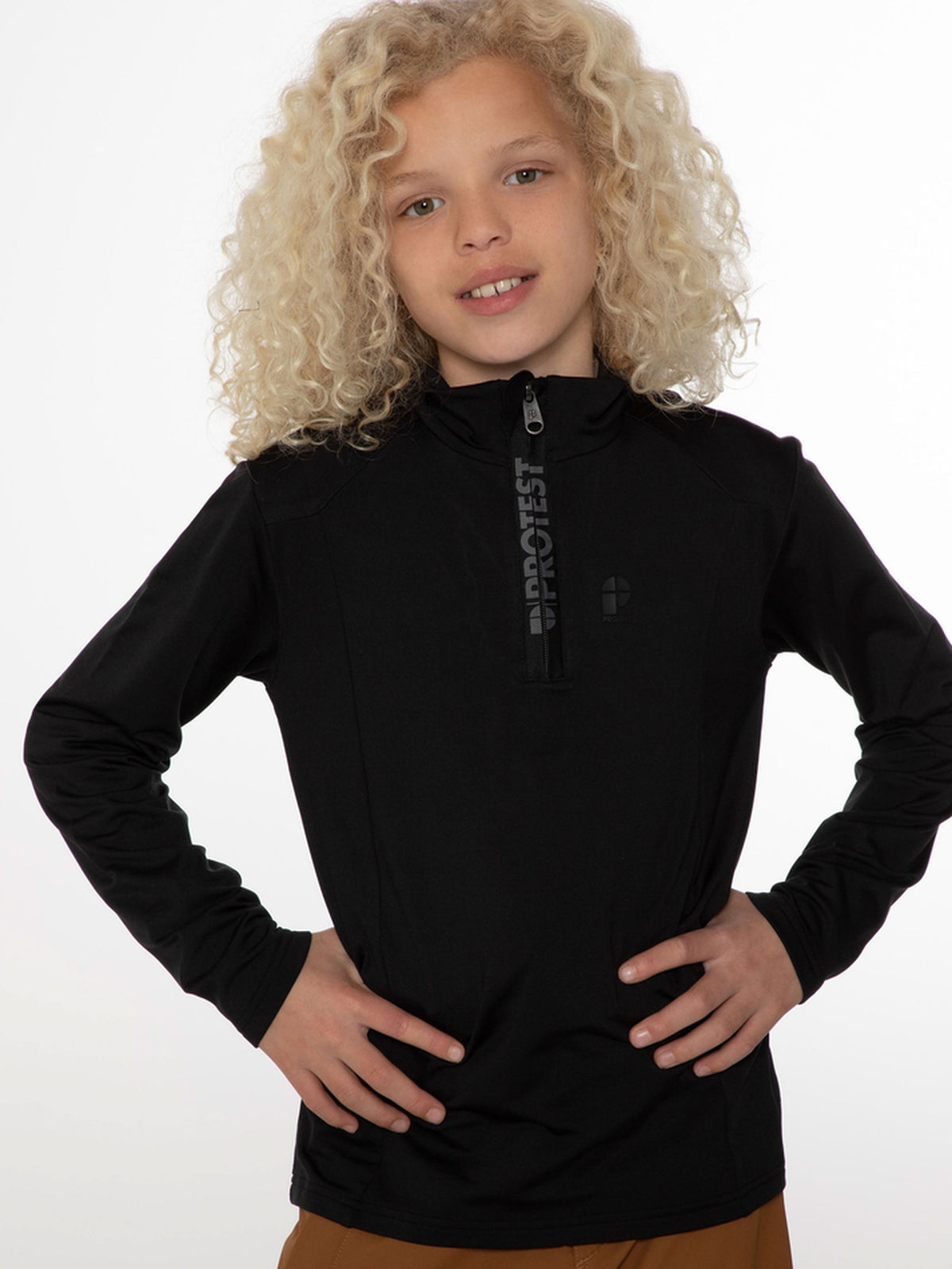 PROTEST REWILLOWY JR Midlayers 1/4 Zip | True Black