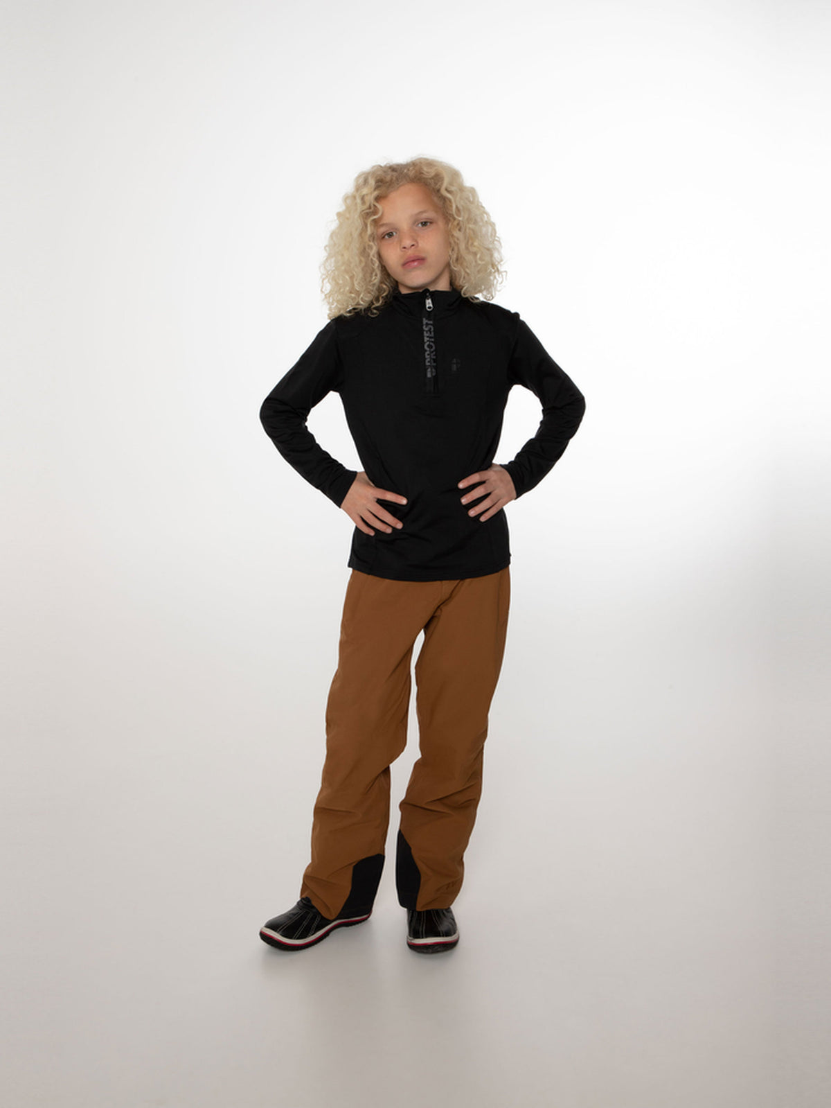 PROTEST REWILLOWY JR Midlayers 1/4 Zip | True Black