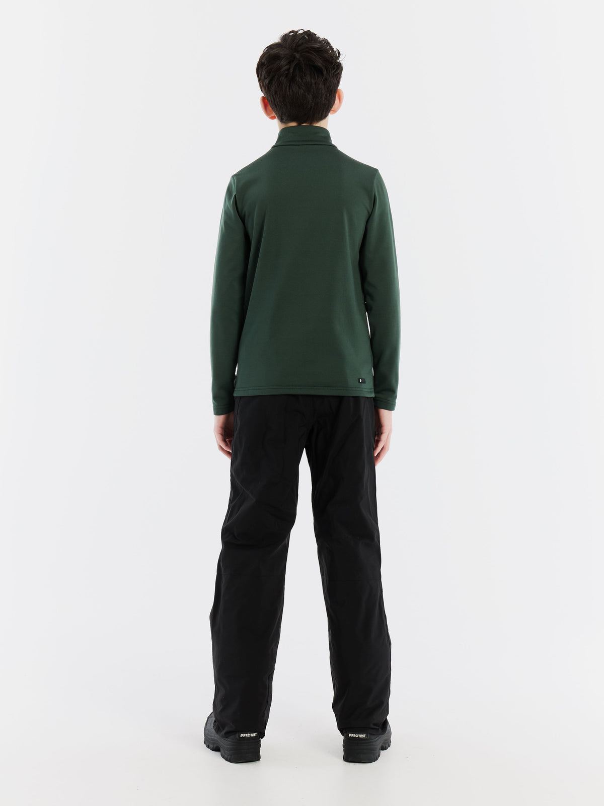PROTEST REWILLOWY JR 1/4 Zip Active Top | Kale green