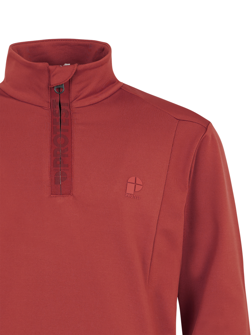 PROTEST REWILLOWY JR 1/4 Zip Top | Barn Red