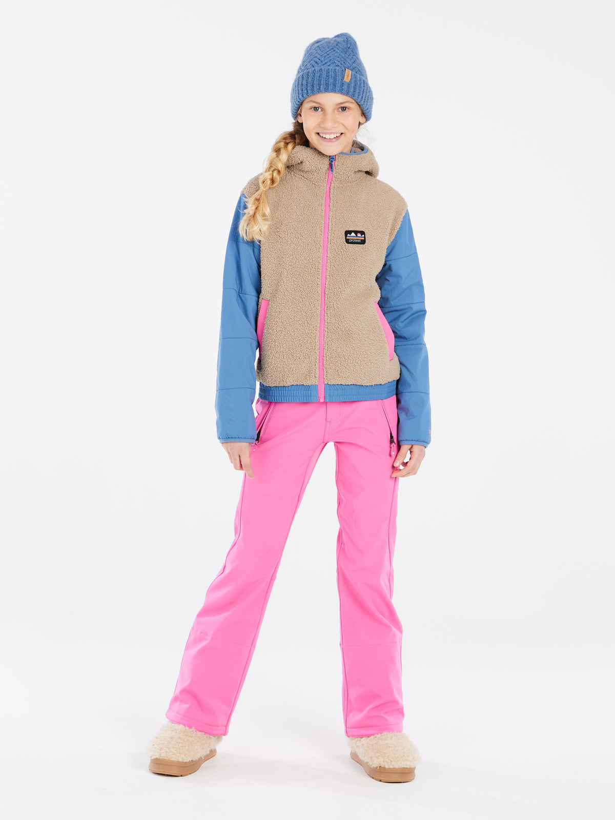 PROTEST PRTMIXI JR fullziphoody | BambooBeige