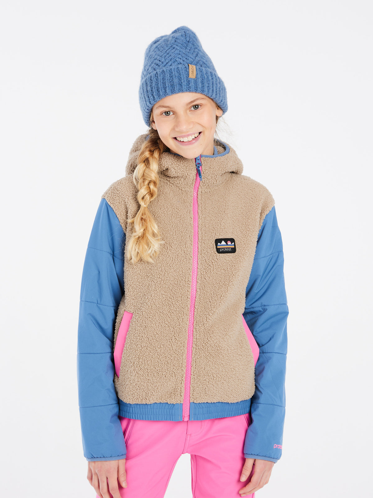 PROTEST PRTMIXI JR fullziphoody | BambooBeige