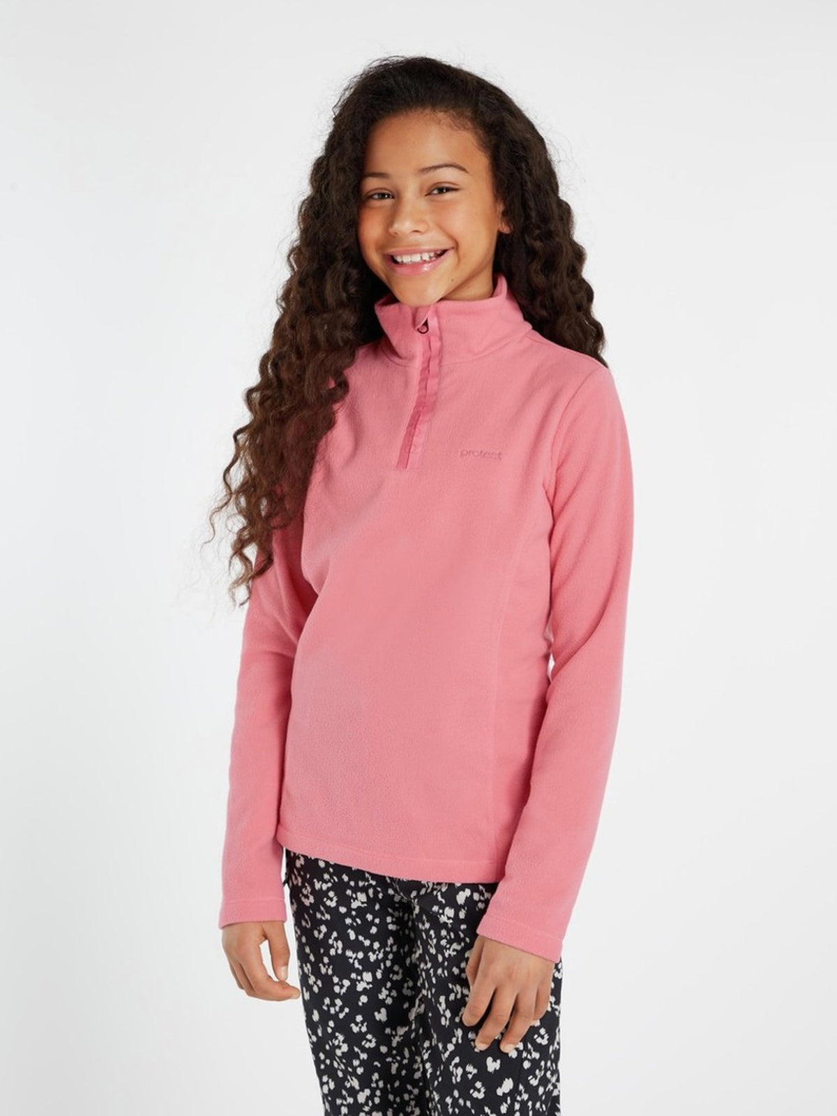 PROTEST MUTEY JR 1/4 zip top | Confettipink