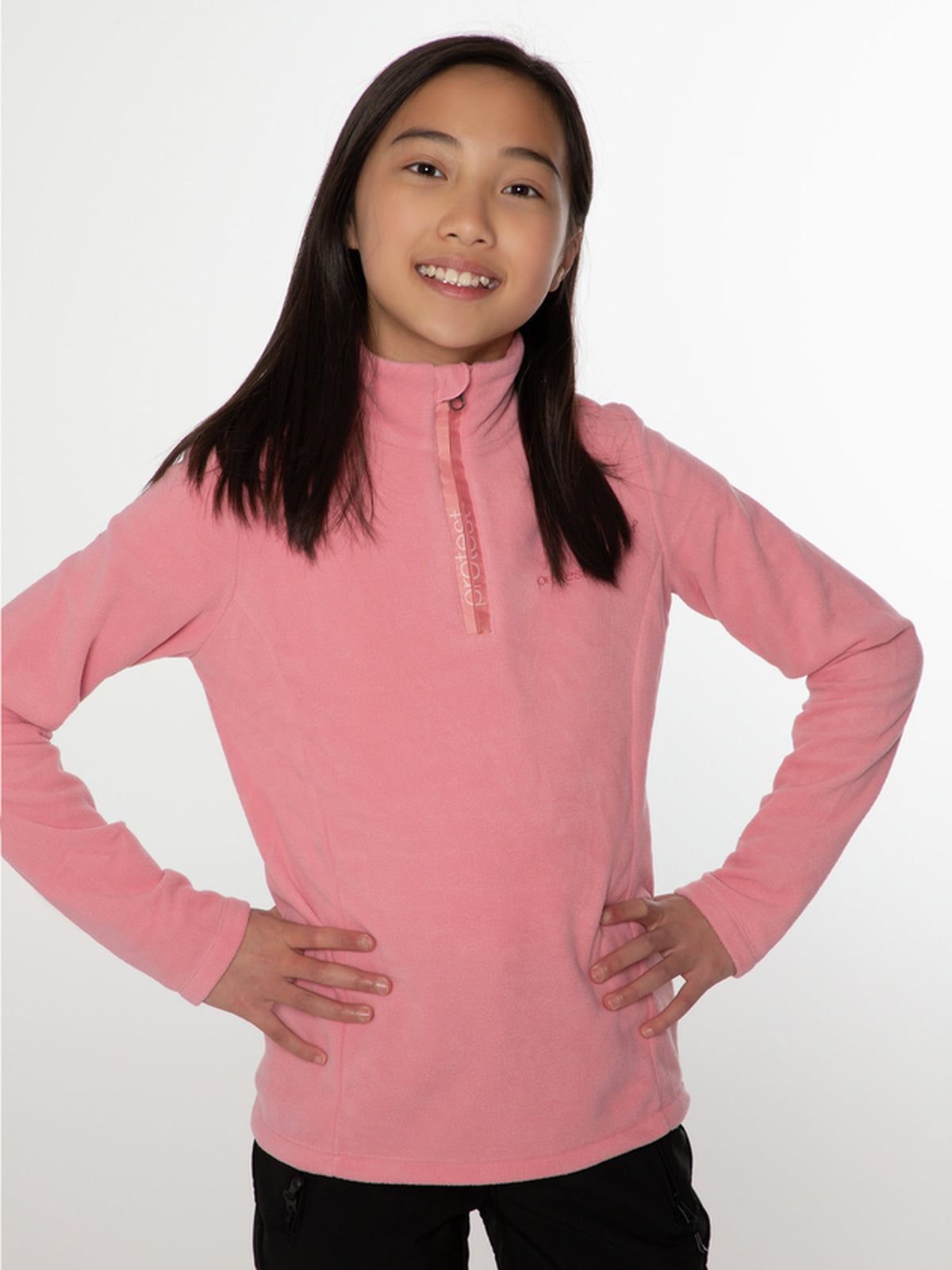 PROTEST MUTEY JR 1/4 zip top | Think Pink