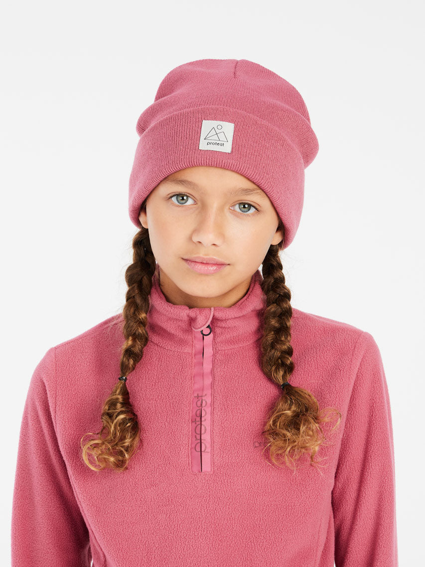 PROTEST MUTEY JR 1/4 Zip Top | Rose Dust