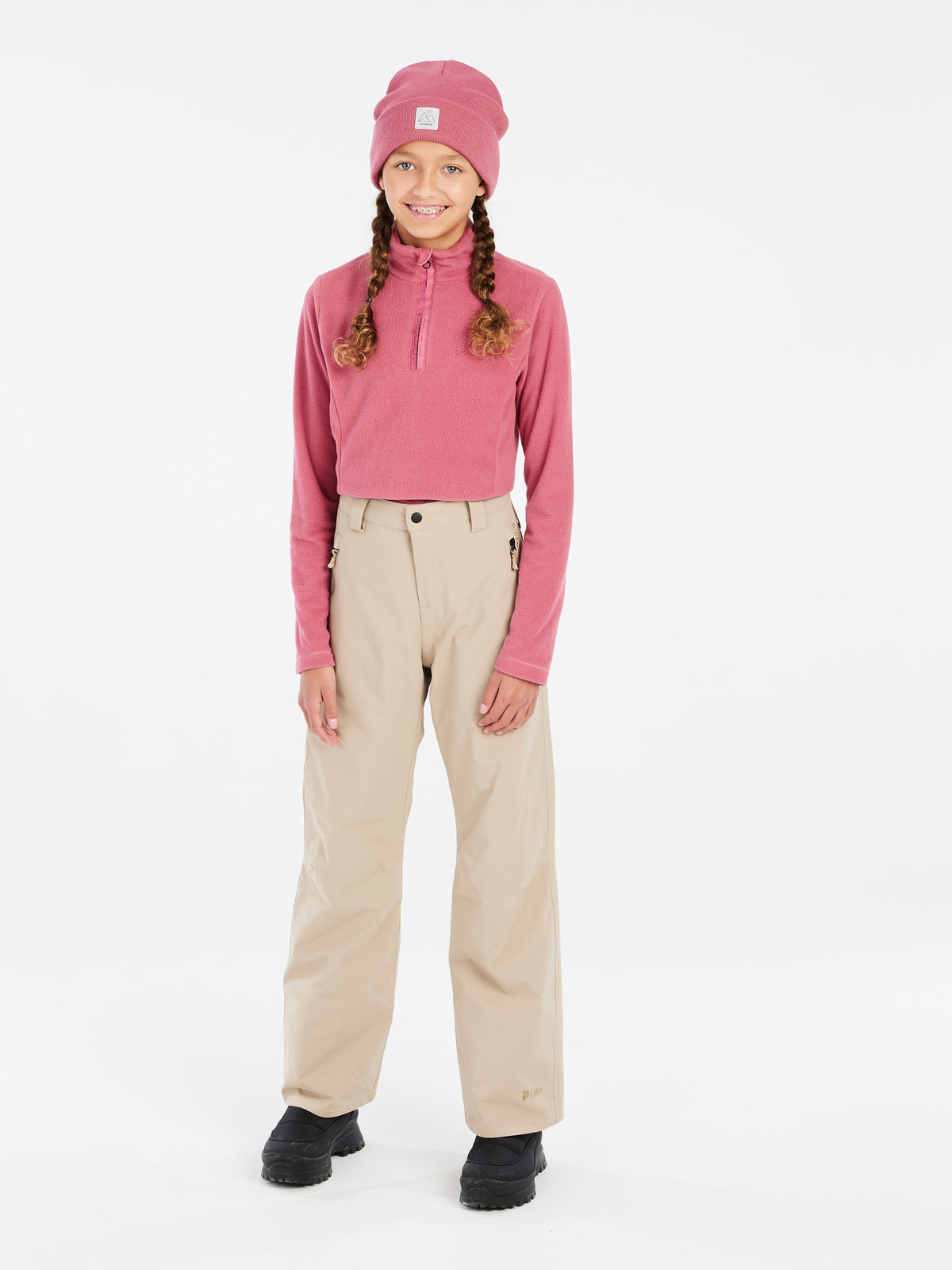 PROTEST MUTEY JR 1/4 zip top | Rose Dust