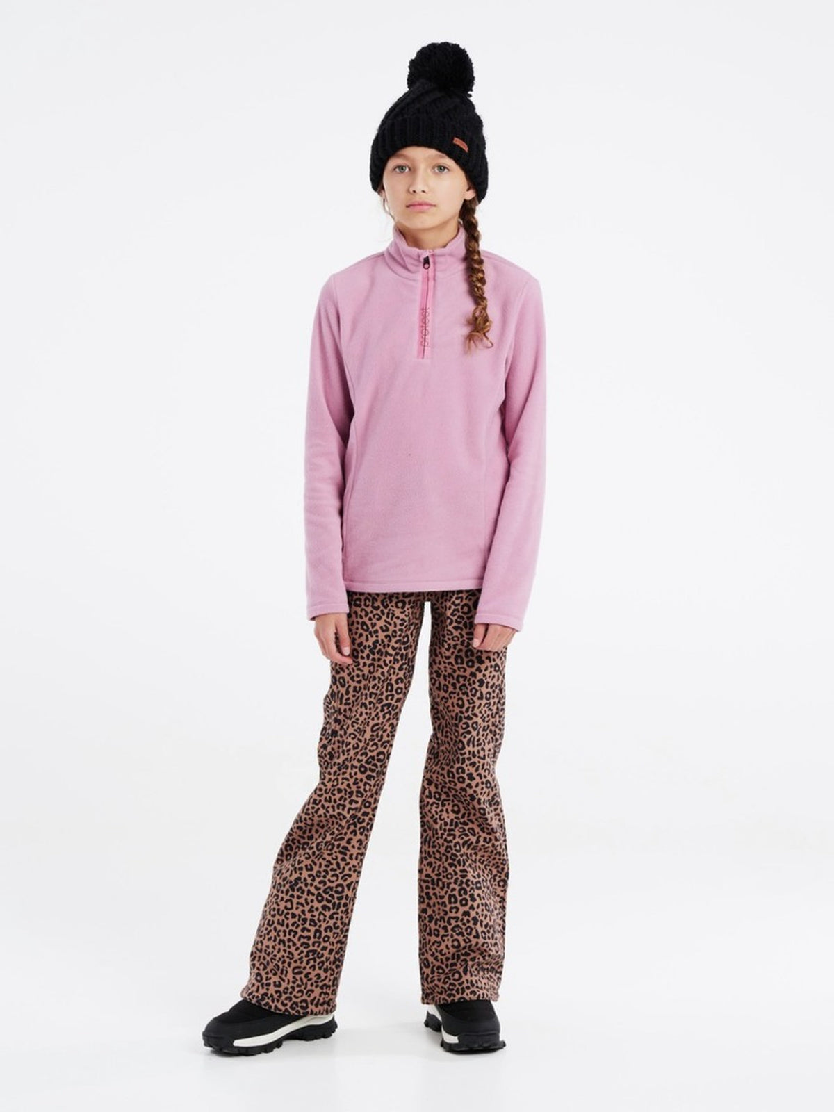 PROTEST MUTEY JR 1/4 zip top | Cameo Pink