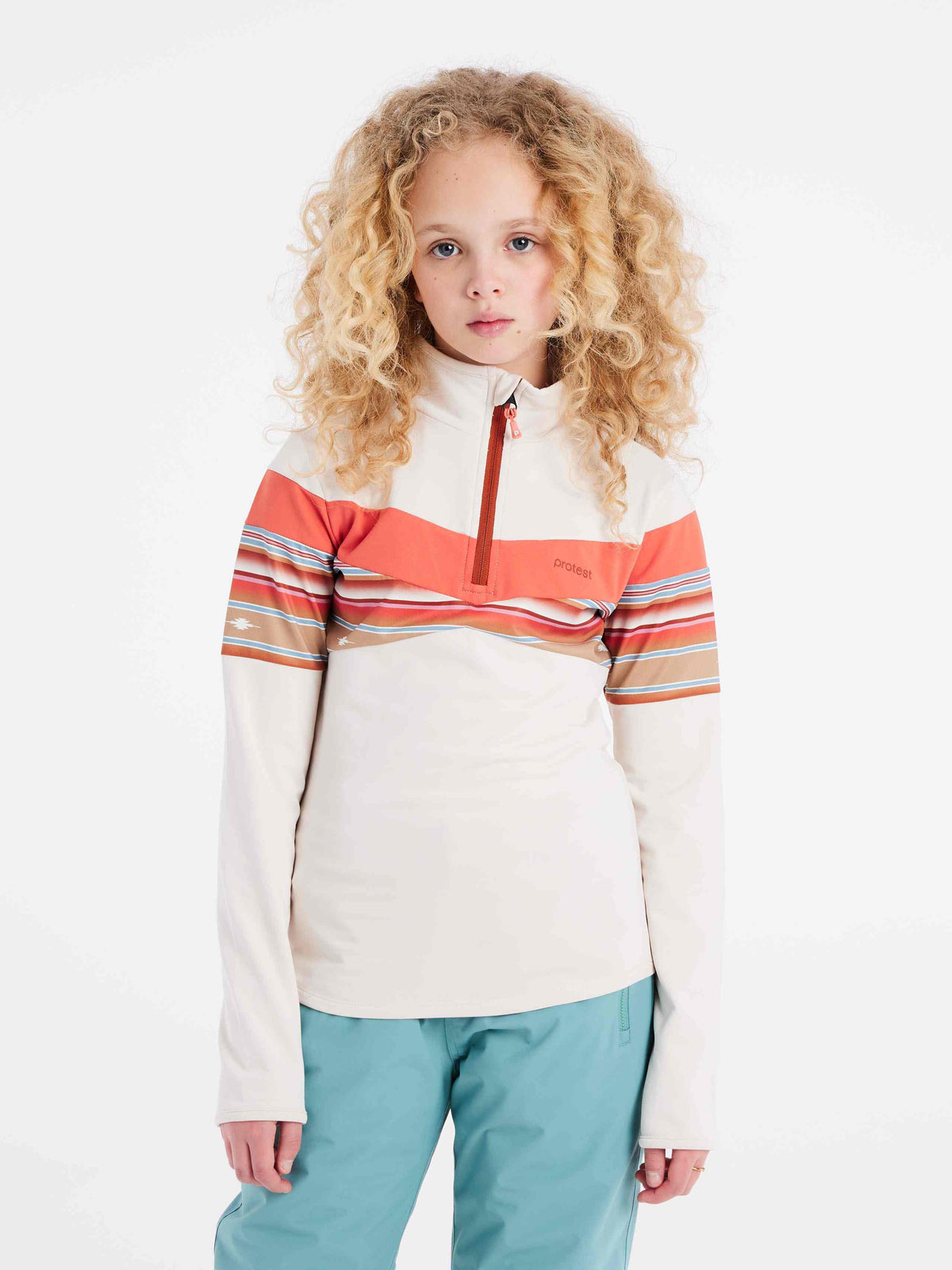 PROTEST PRTCEDARK JR 1/4 zip top | Kitoffwhite