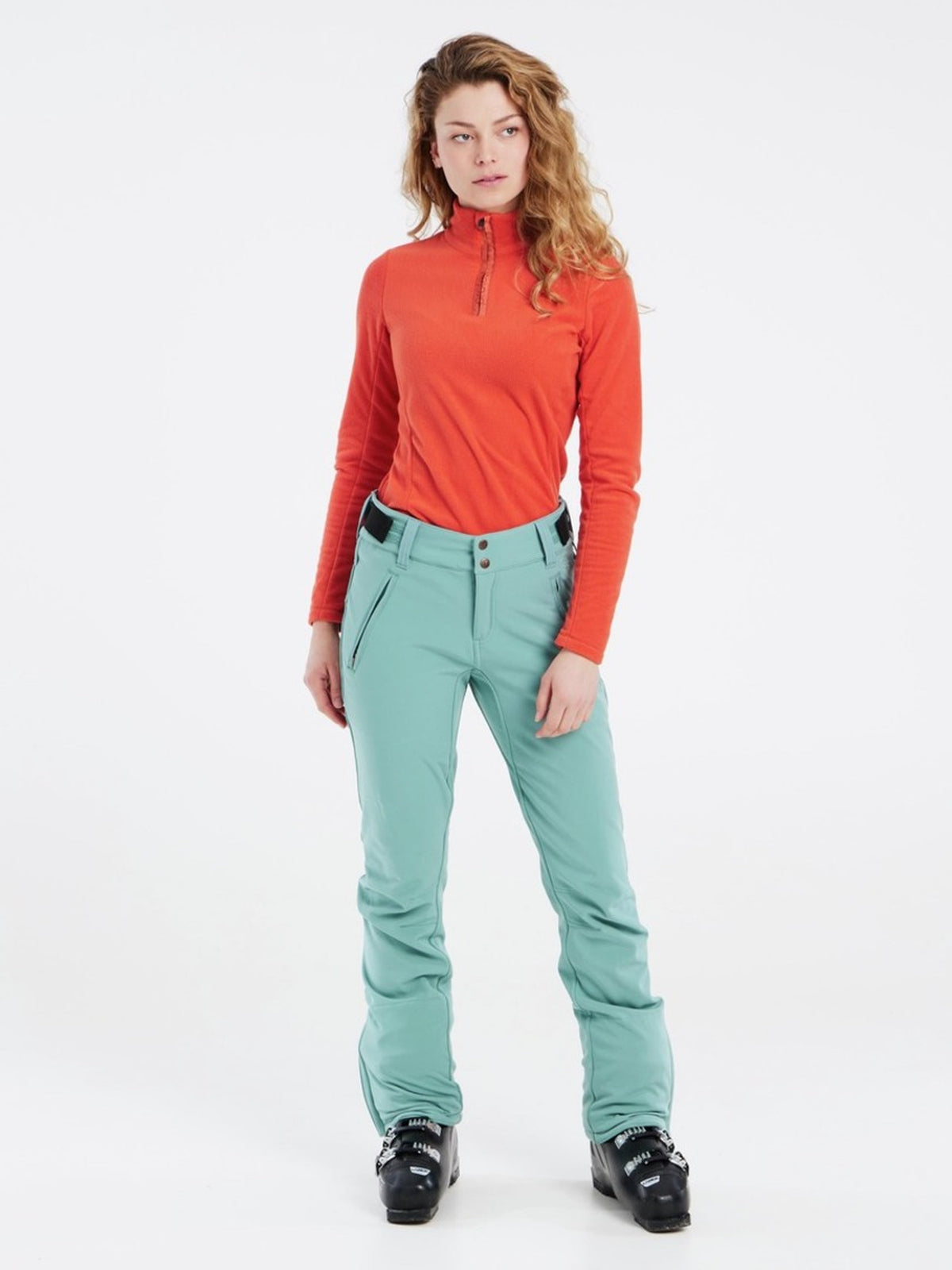 PROTEST LOLE softshell snowpants | Crocodile Green