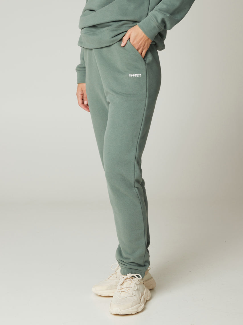 PROTEST PRTLAZULA Comfy Sweatpants | Glass Bottlegreen