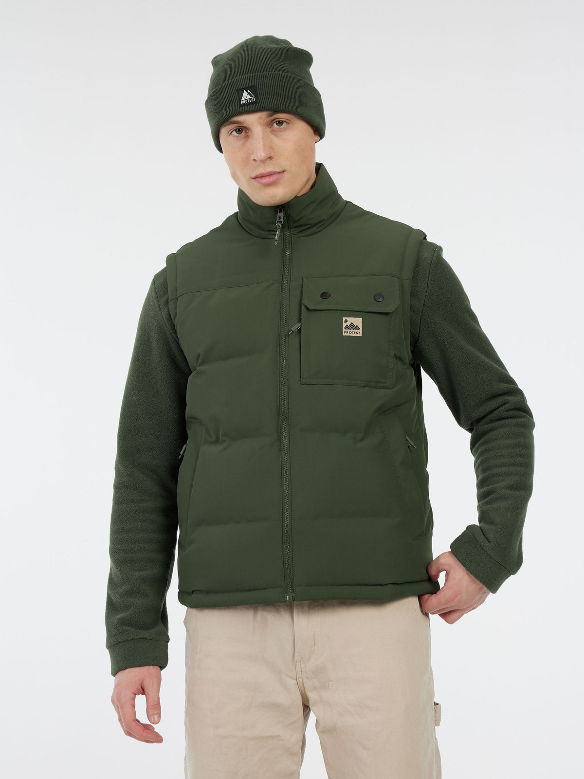 PROTEST PRTPilot Outdoor jackets | Kale green