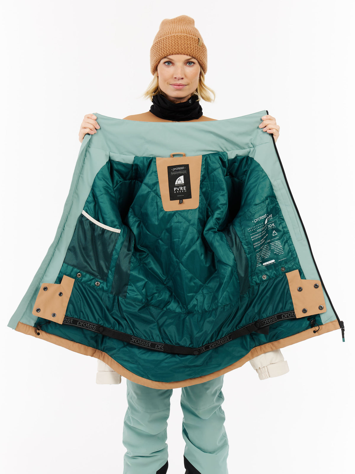 PROTEST PRTSina Snowjacket | Teddy Brown