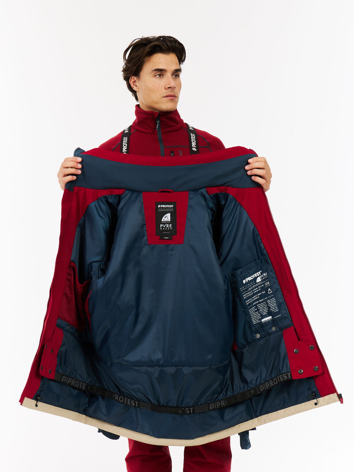PROTEST PRTDunton Ski & Snowboard jackets | Velvet red