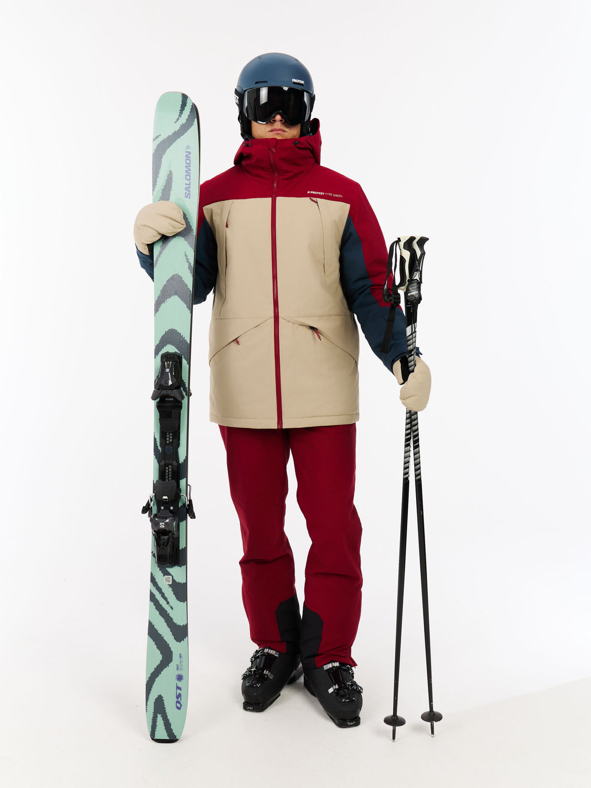 PROTEST PRTDunton Ski & Snowboard jackets | Velvet red