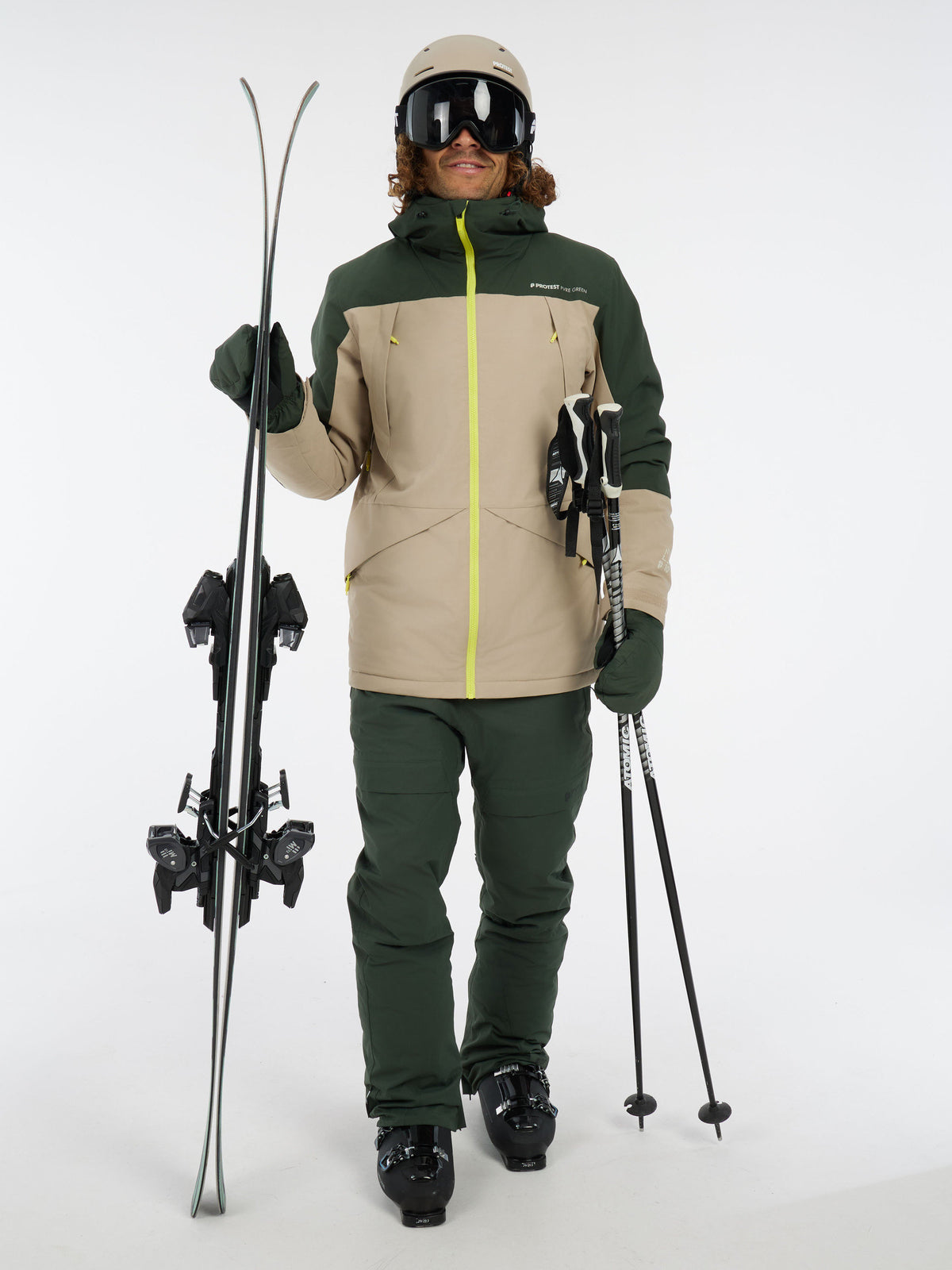 PROTEST PRTDunton Ski & Snowboard jackets | Kale green