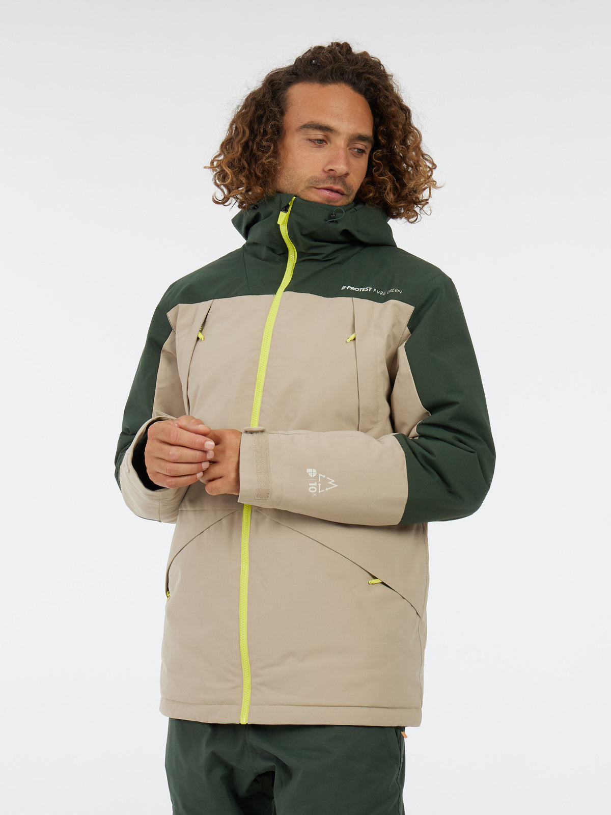 PROTEST PRTDunton Ski & Snowboard jackets | Kale green