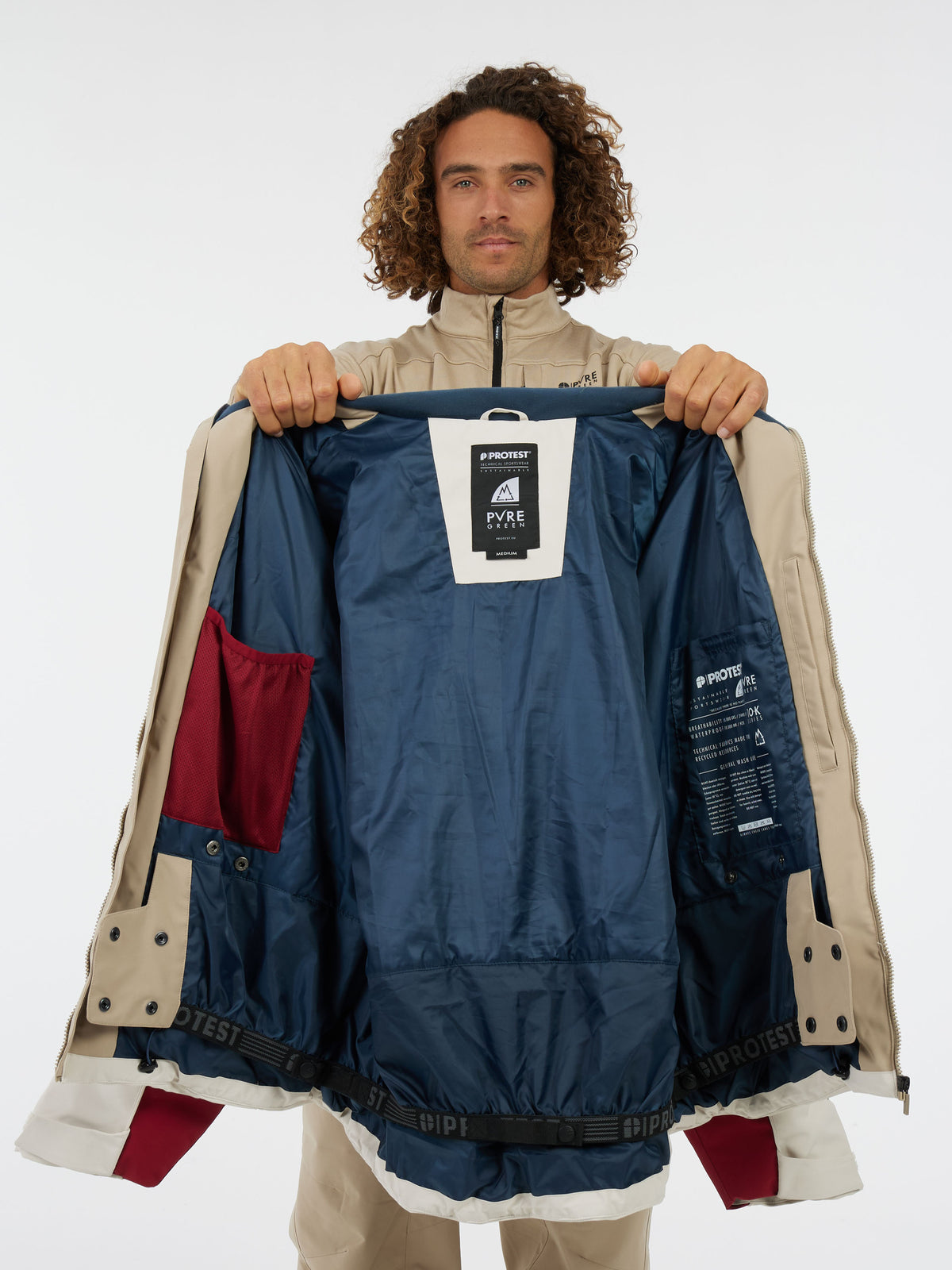 PROTEST PRTElgin Snowjacket | Velvet red