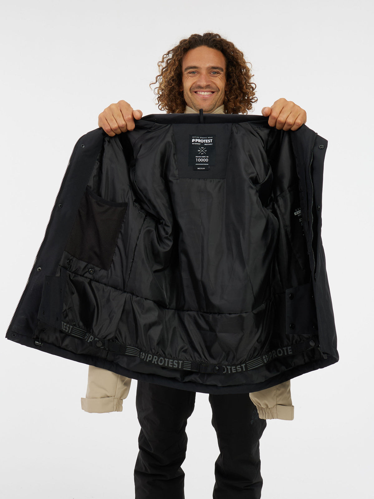 PROTEST PRTKajo Ski & Snowboard jackets | BambooBeige