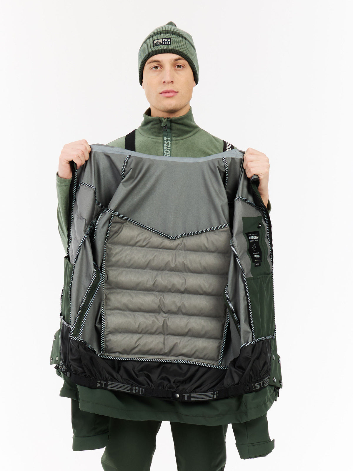 PROTEST PRTMundo Ski & Snowboard jackets | Kale green