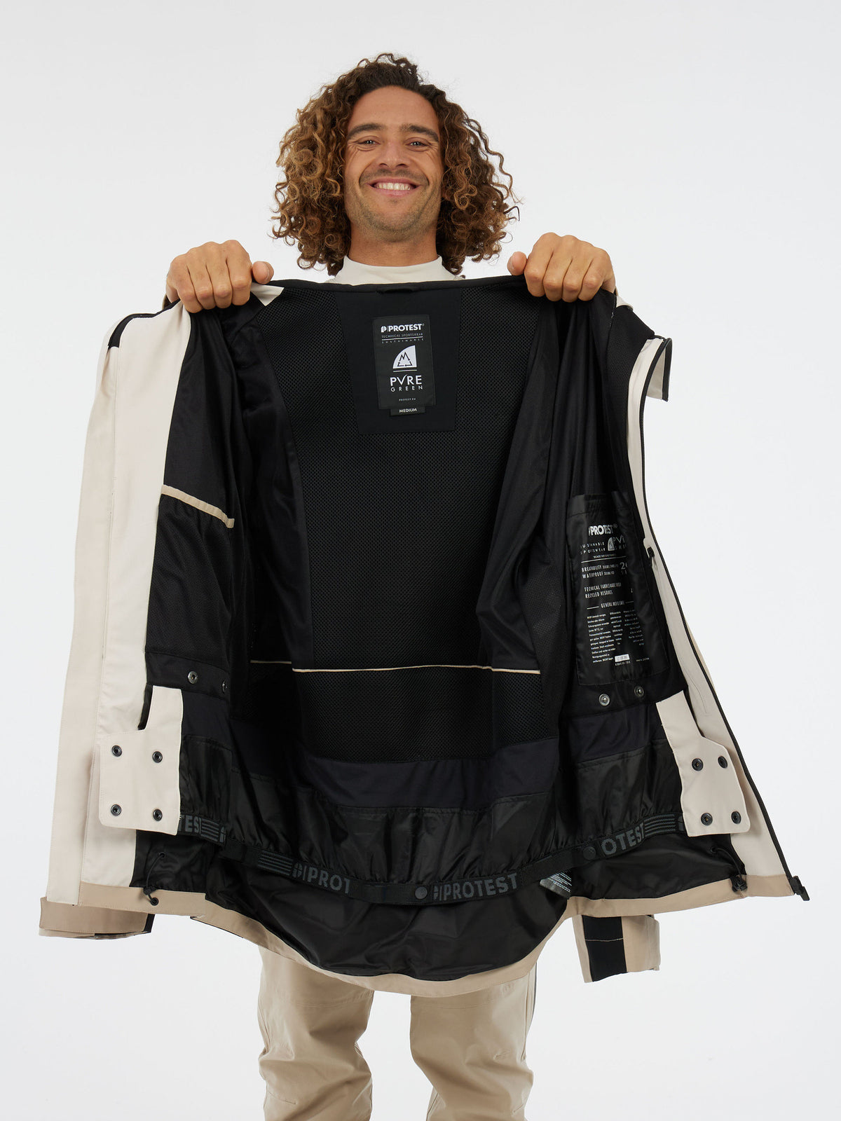 PROTEST PRTThrow Ski & Snowboard jackets | BambooBeige