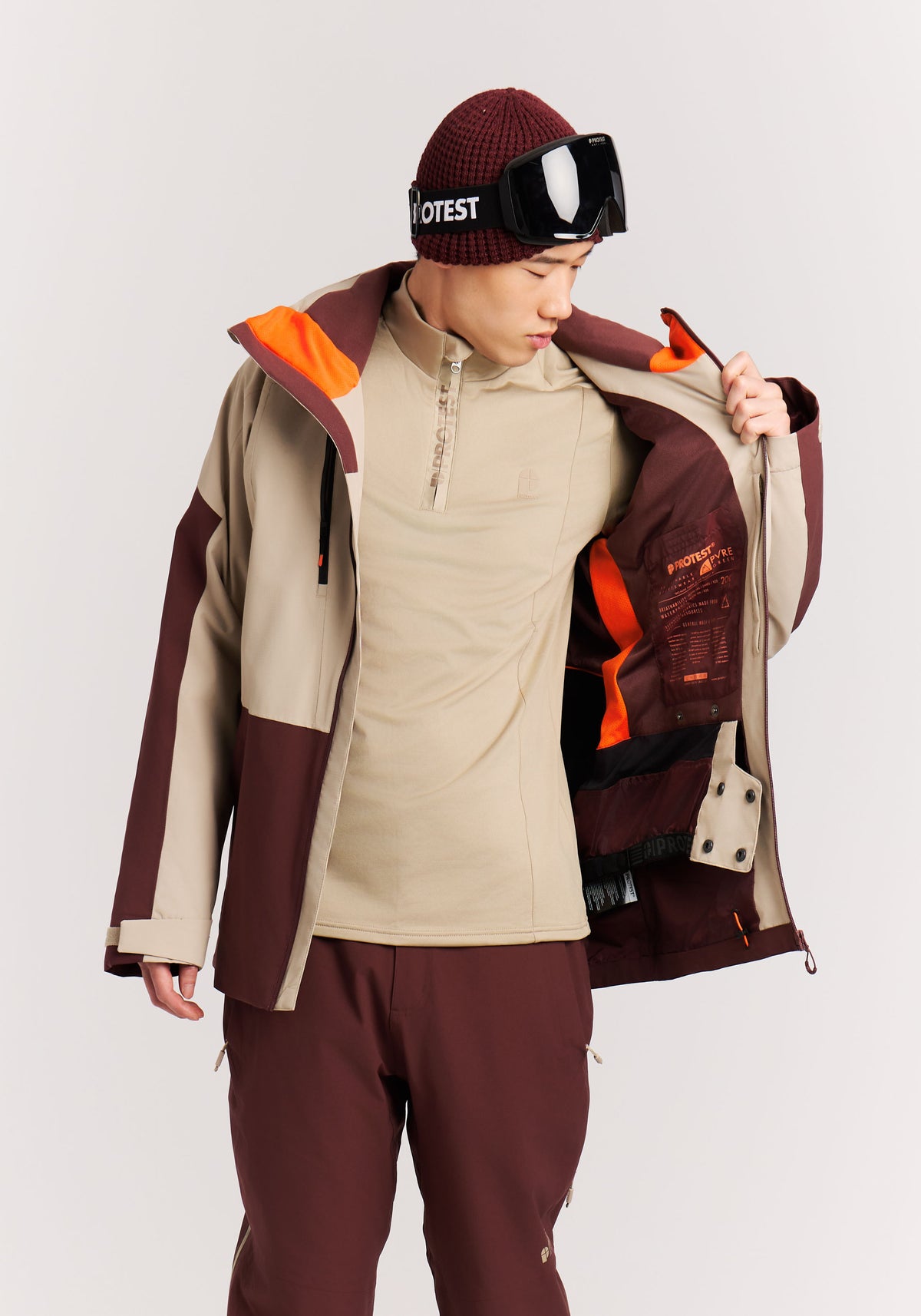 PROTEST PRTConnor Snowjackets | Pecan Red