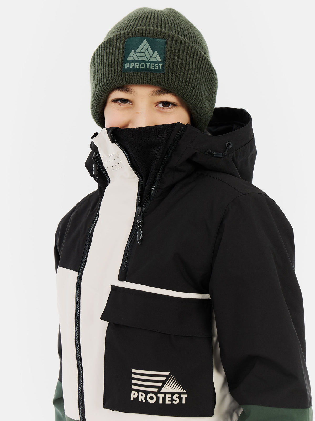 PROTEST PRTTrax JR Ski & Snowboard jackets | Kale green