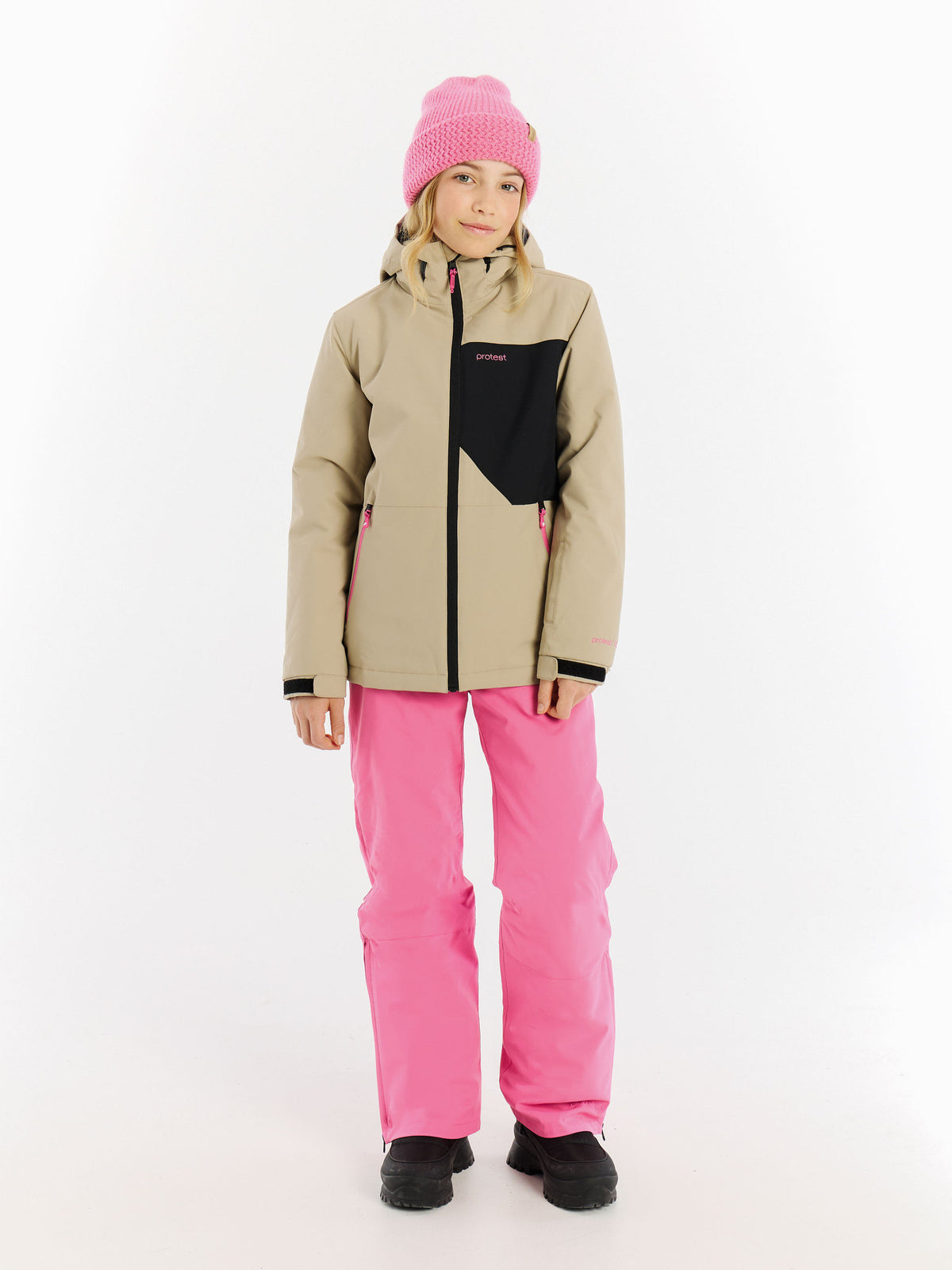 PROTEST PRTNoortje JR Ski & Snowboard jackets | BambooBeige