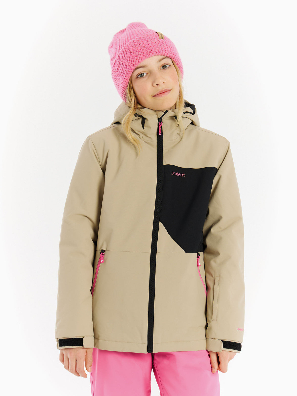 PROTEST PRTNoortje JR Ski & Snowboard jackets | BambooBeige