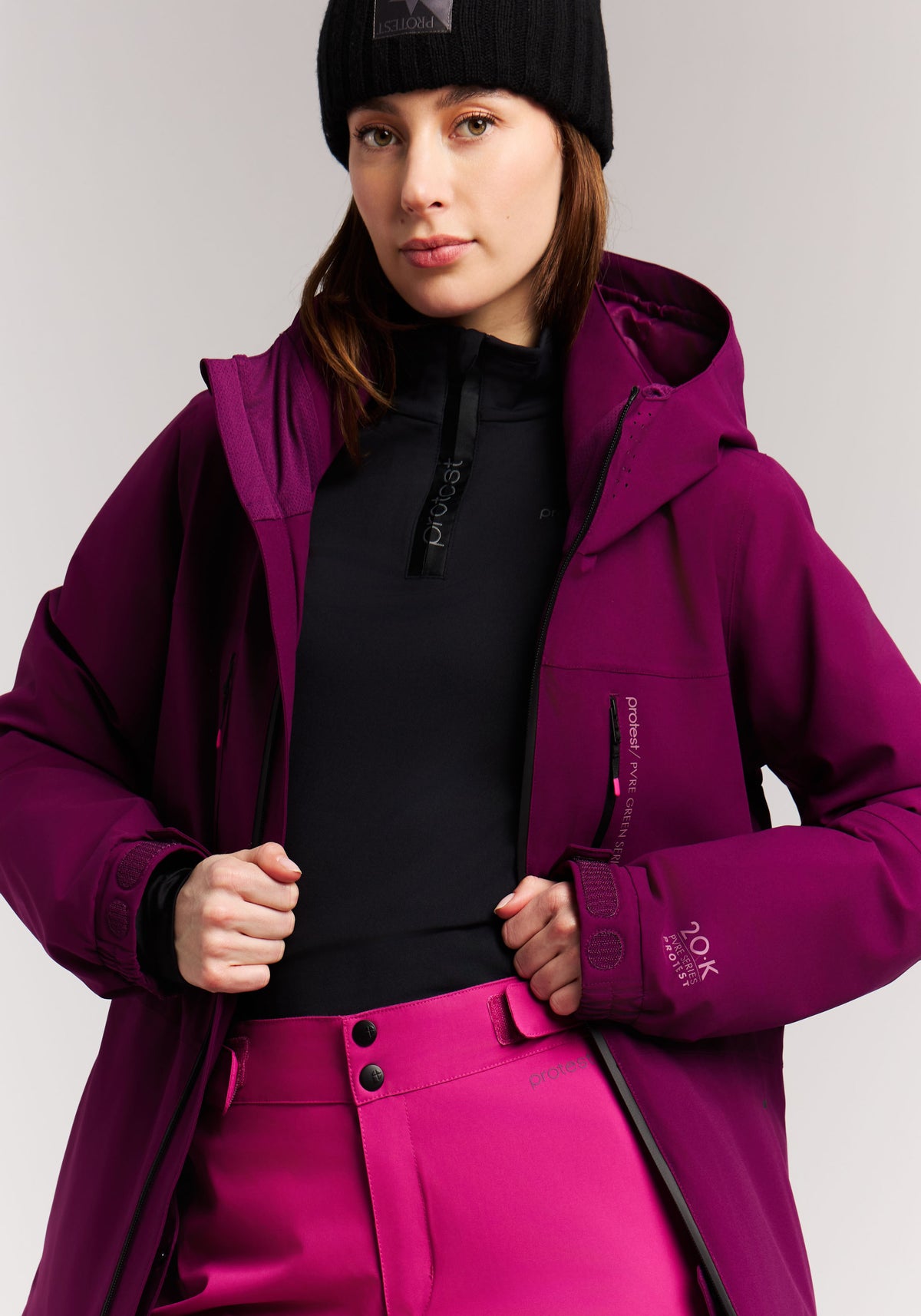 PROTEST PRTBEVERLY Snowjackets | Current purple