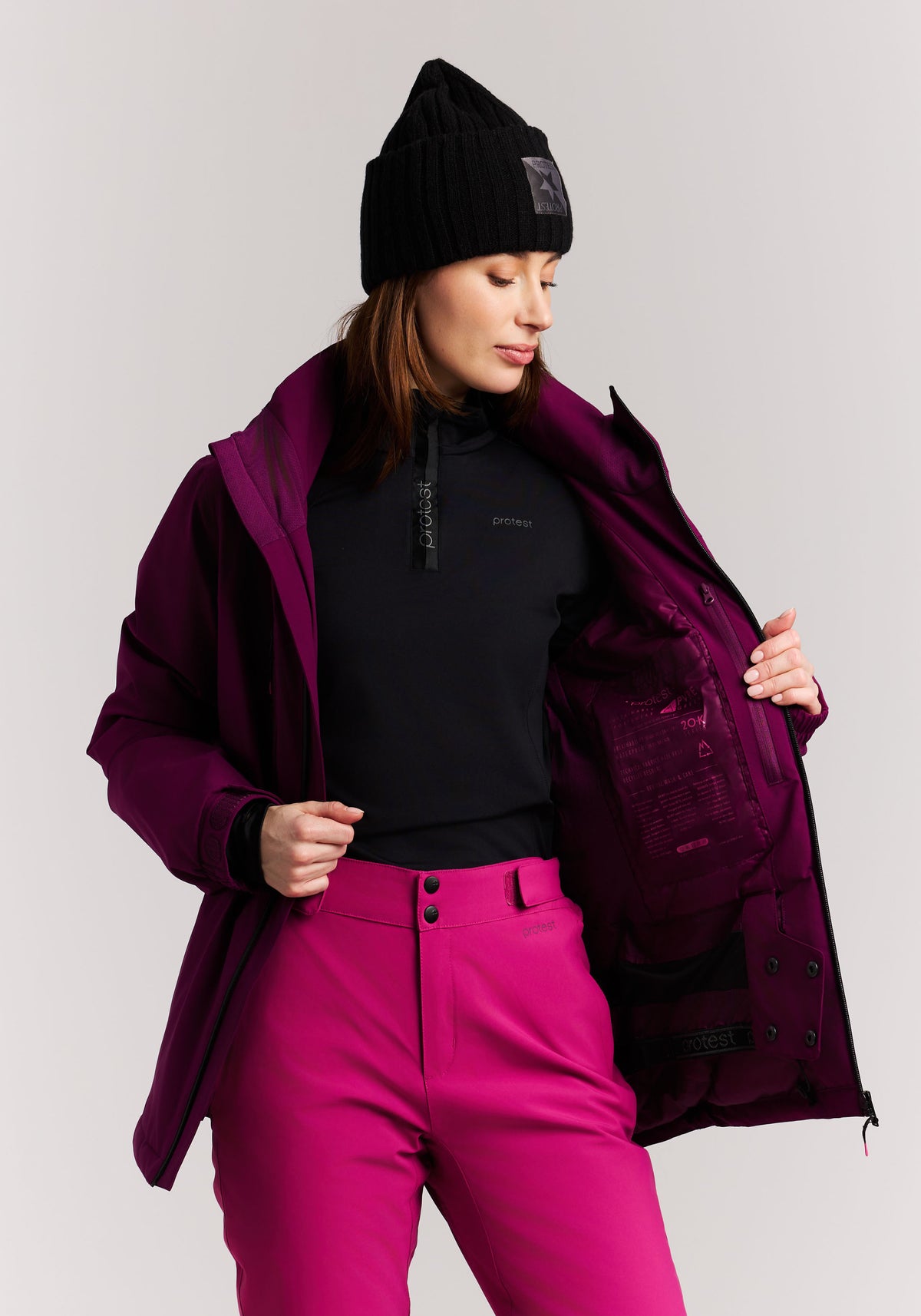 PROTEST PRTBEVERLY Snowjackets | Current purple