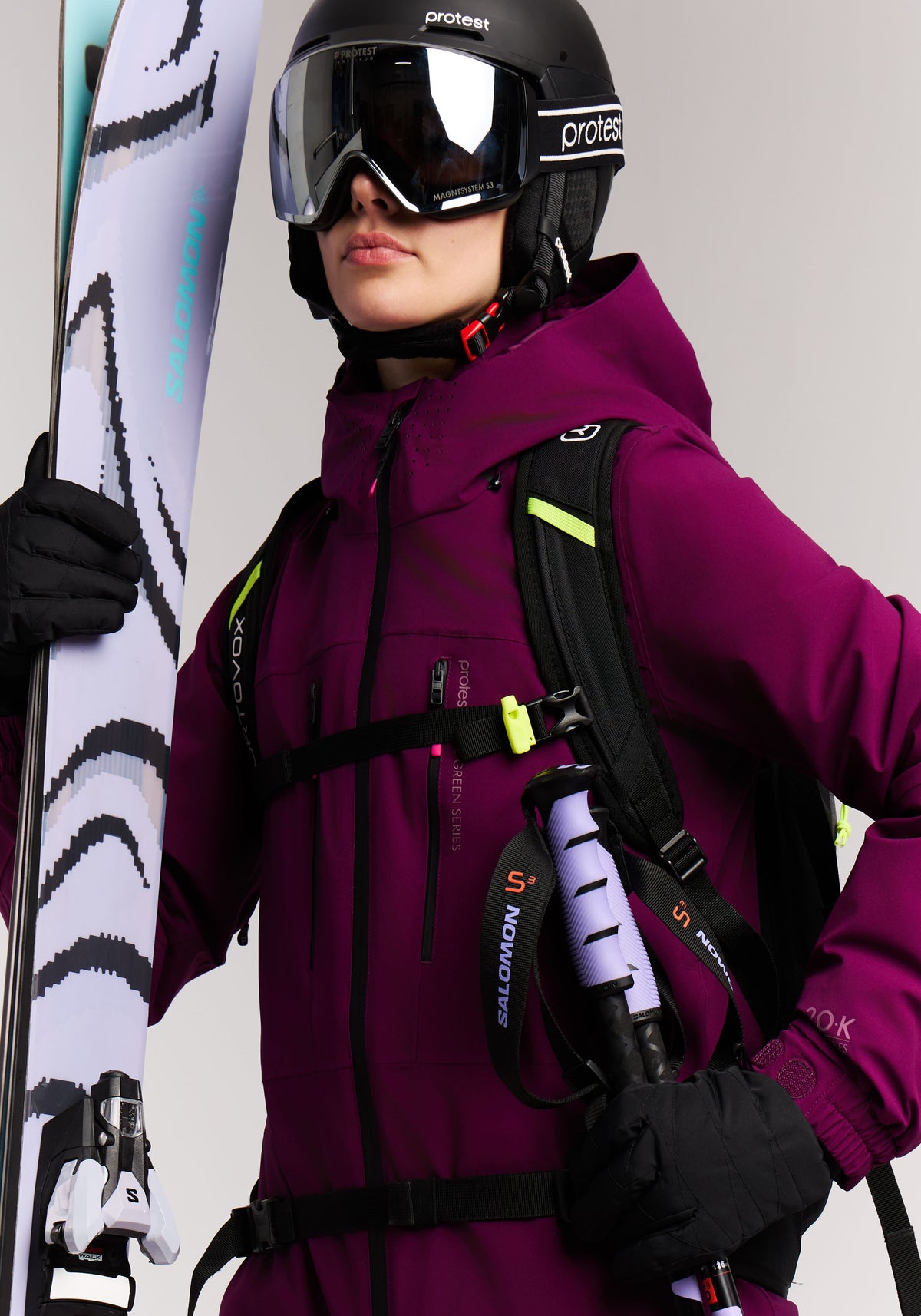 PROTEST PRTBEVERLY Snowjackets | Current purple