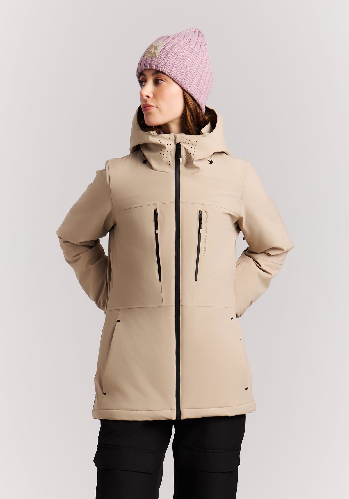 PROTEST PRTBEVERLY Snowjackets | BambooBeige