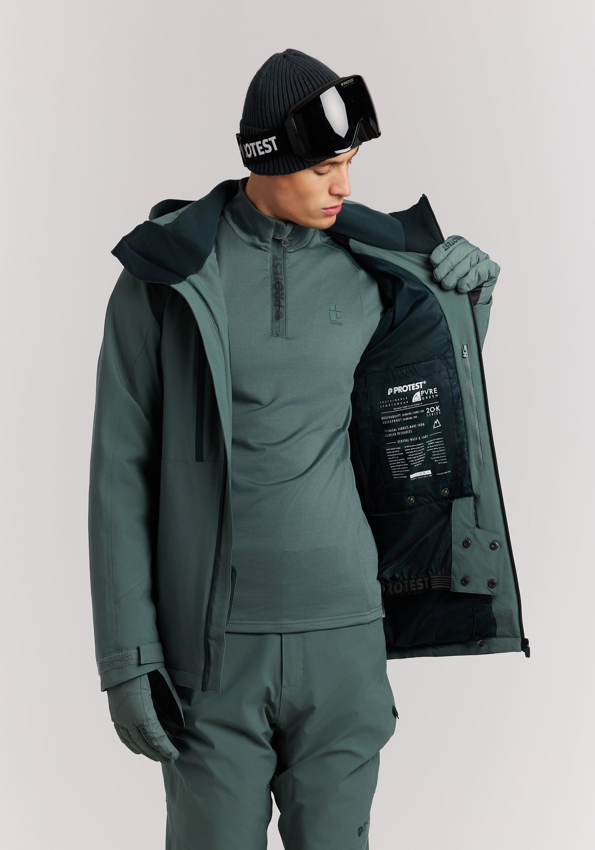 PROTEST PRTTIMOTHY Snowjackets | Evergreen
