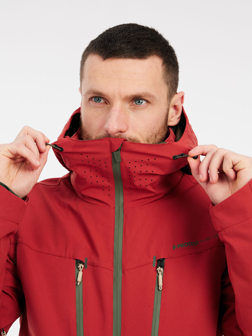 PROTEST PRTTIMOTHY Snowjacket | Barn Red